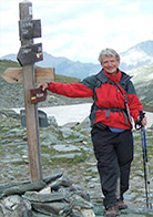 Terry Cudbird in the Alps